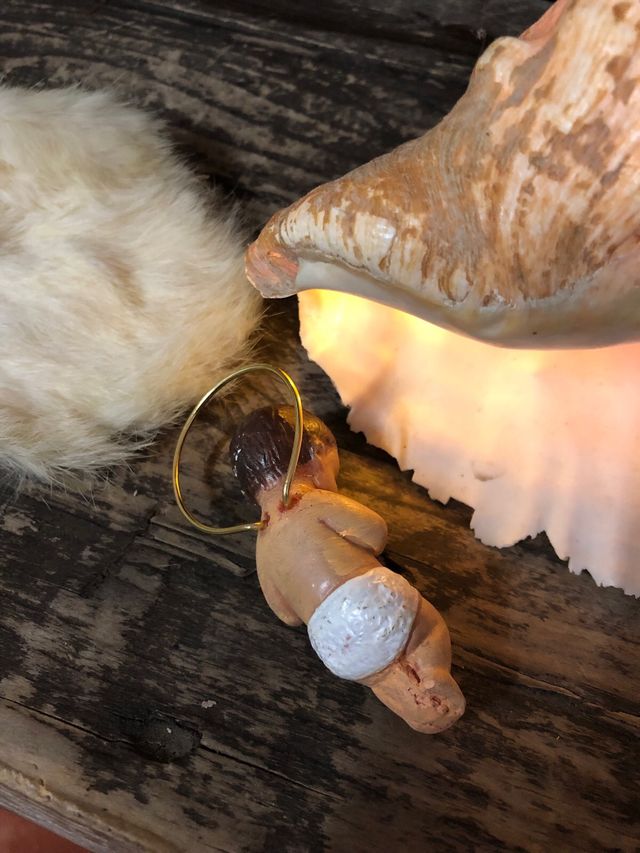 Montaje Nacimiento en Concha Natural con Luz 