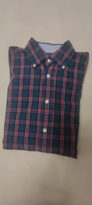 Camisa de cuadros leñador verde y roja