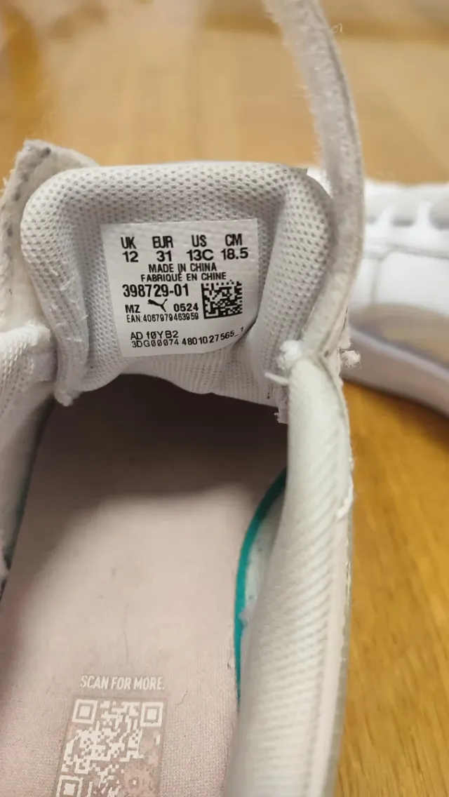 Zapatillas Puma niña Talla 31