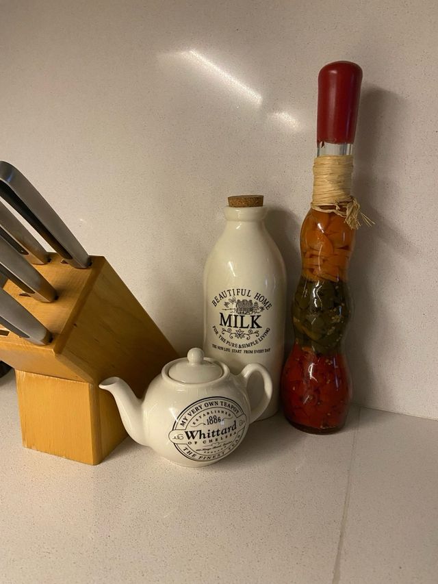 Botella decorativa de cristal