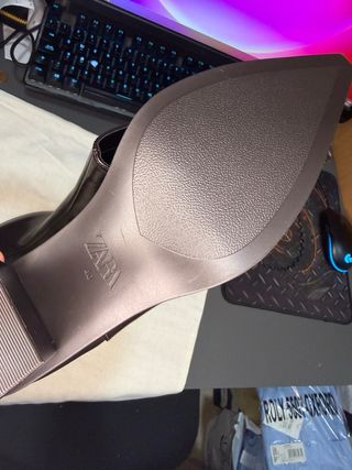 Botines anchos Zara Marrón