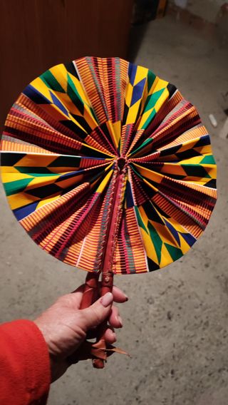 Ventaglio Africano Tessuto Originale Sudafrica