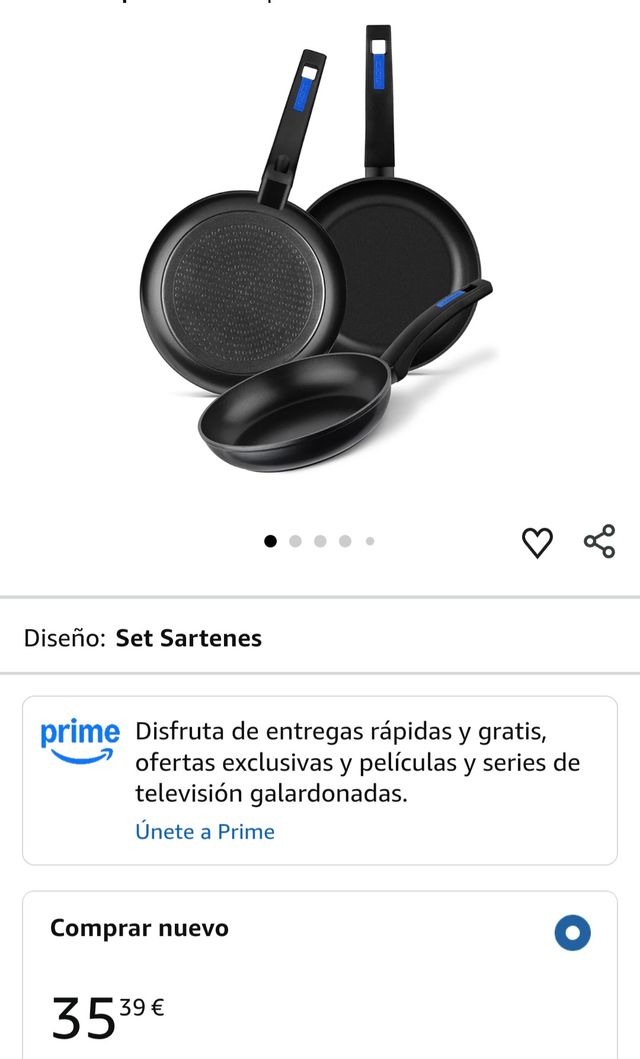 Set de 3 sartenes Monix
