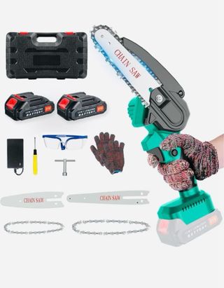 Mini Motosierra Bateria 6 Pulgadas 4 Pulgadas 21V