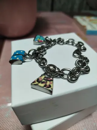 Bracciale Acciaio con Ciondoli