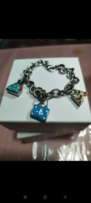 Bracciale Acciaio con Ciondoli