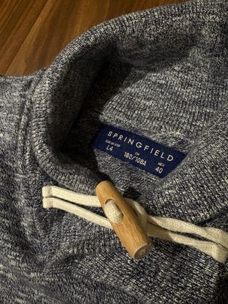 Jersey hombre cuello shawl