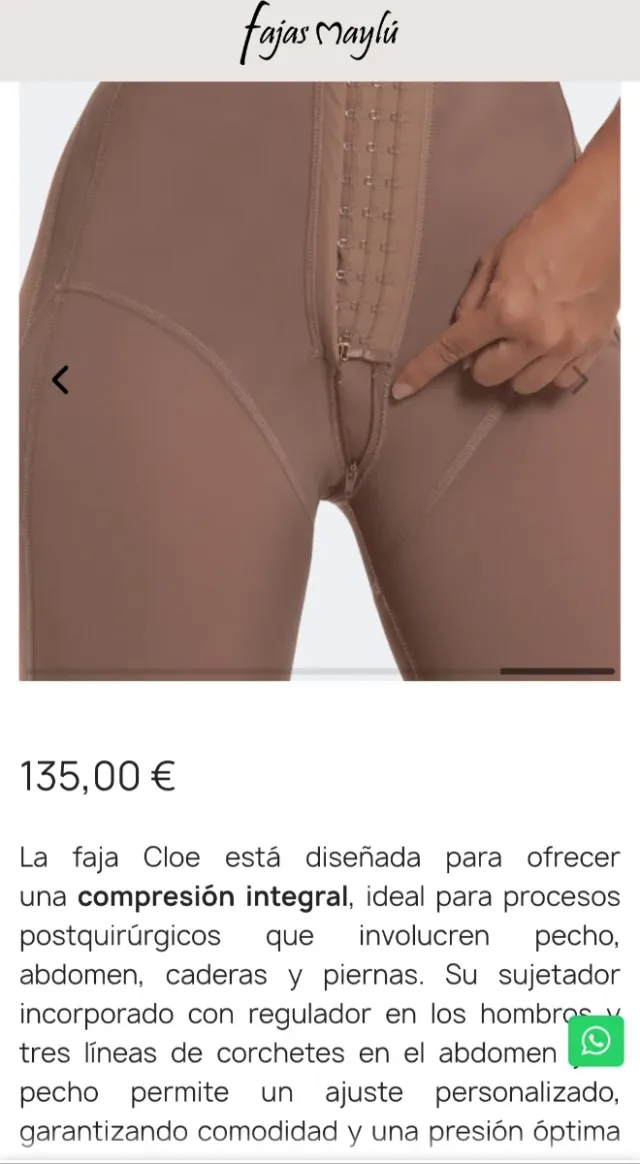 Faja postquirúrgica Beige