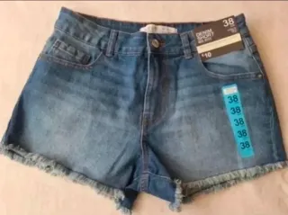 Shorts vaqueros azules talla 38