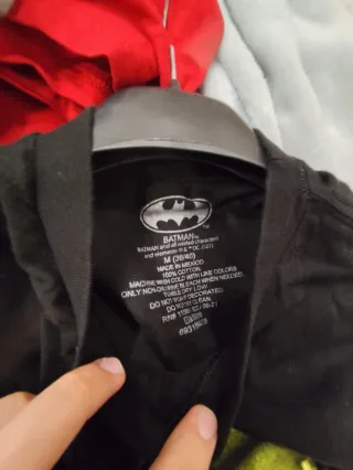 Maglietta Uomo Batman Logo Neon Taglia M