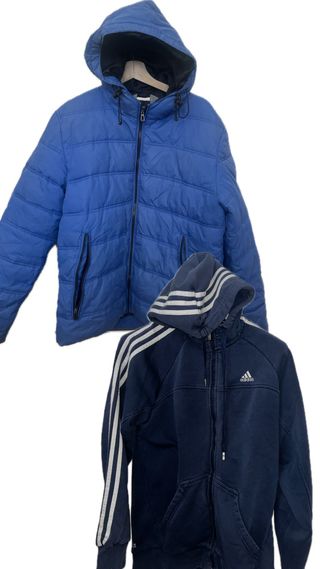 Pack Chaqueta Azul Jack&Jons y Sudadera Adidas M