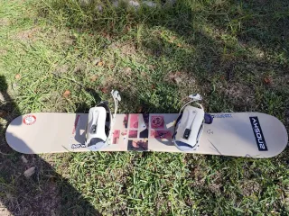 Tabla de Snowboard con Fijaciones