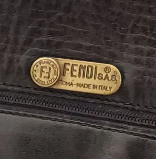 Borsa Fendi shopping vintage pelle nera
