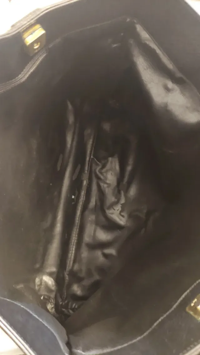 Borsa Fendi shopping vintage pelle nera