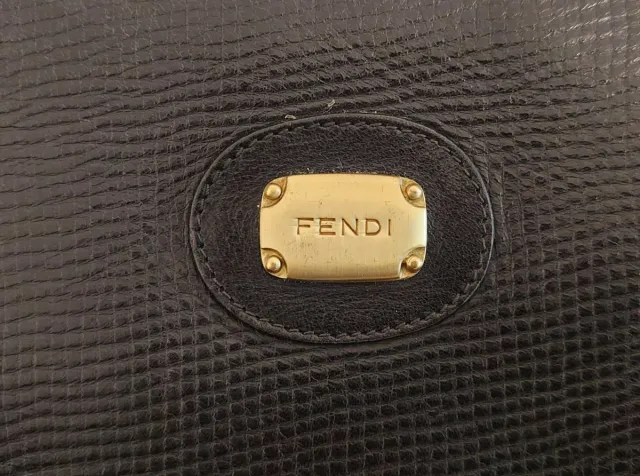 Borsa Fendi shopping vintage pelle nera