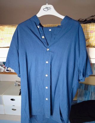 Camicia uomo blu