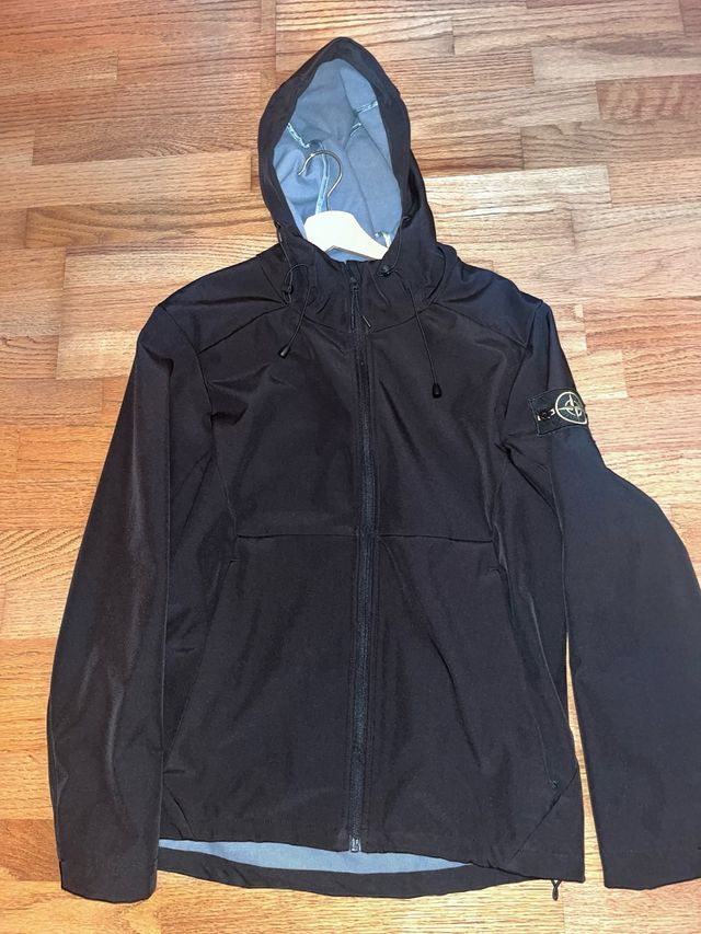 Cortavientos Stone Island Negro