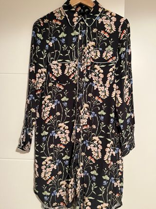 Vestido camisero Zara flores