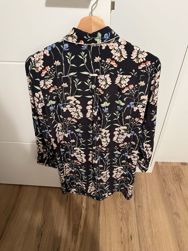 Vestido camisero Zara flores