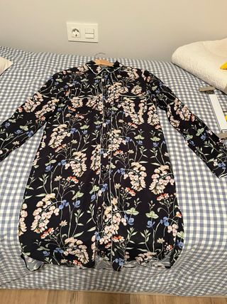 Vestido camisero Zara flores