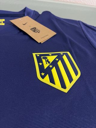 Camiseta Fútbol Nike Atlético Madrid Azul Amarillo