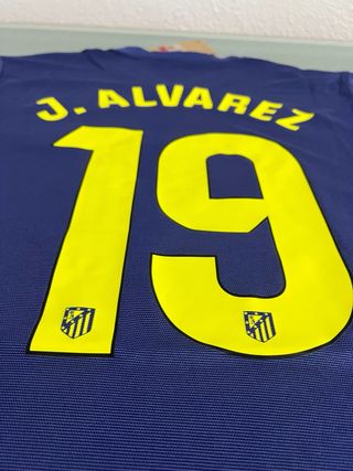 Camiseta Fútbol Nike Atlético Madrid Azul Amarillo