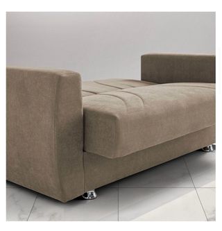 Sofá Cama Beige 2 Plazas Tela