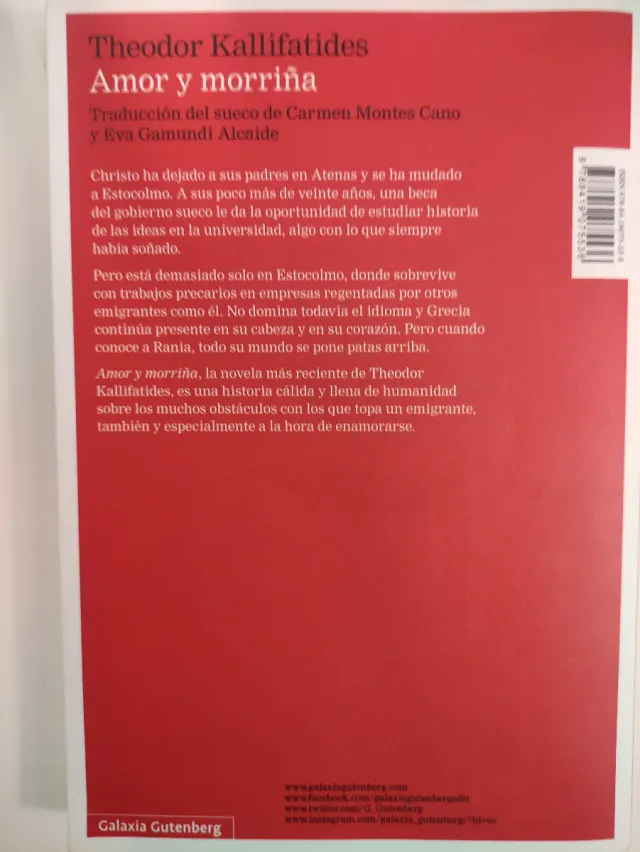 Amor y morriña (Galaxia Gutenberg, 300) (Spanis...