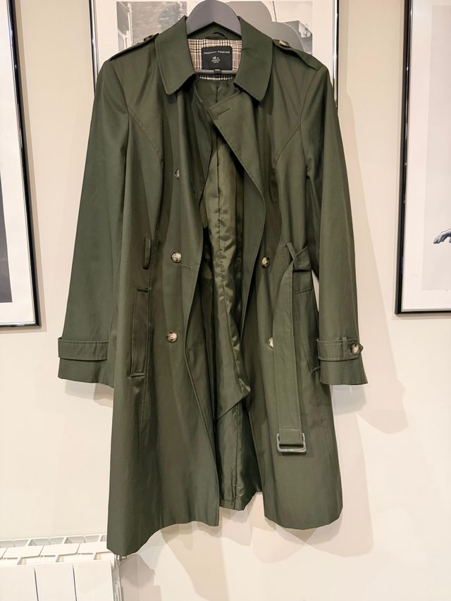 Gabardina verde Dorothy Perkins NUEVA
