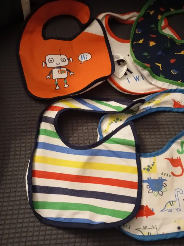 Lote 9 Baberos Bebe Talla Única