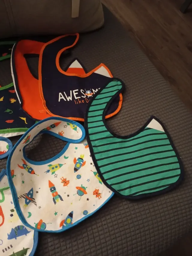 Lote 9 Baberos Bebe Talla Única