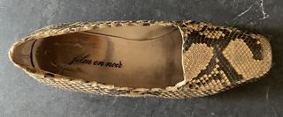 Scarpe con tacco pitone