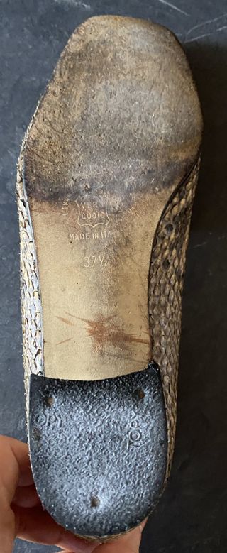 Scarpe con tacco pitone