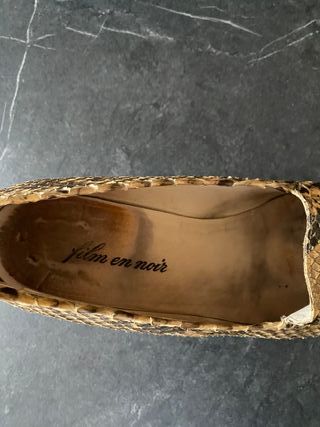 Scarpe con tacco pitone