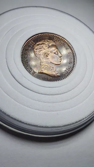 2 céntimos 1904 variante *0 partido