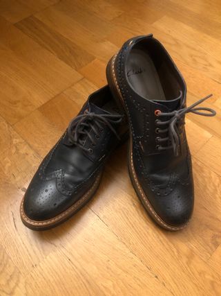 Zapatos Clarks Brogue Azul Talla 43