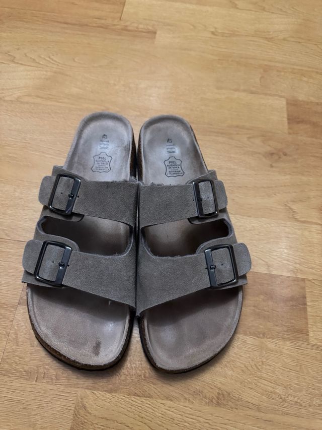 Sandalias Beige/Gris Talla 41