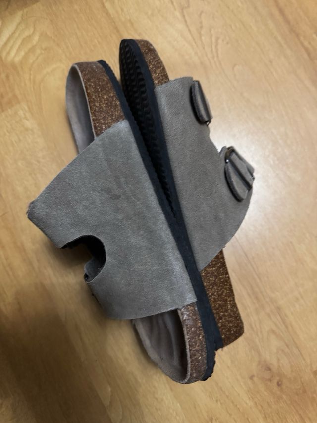 Sandalias Beige/Gris Talla 41