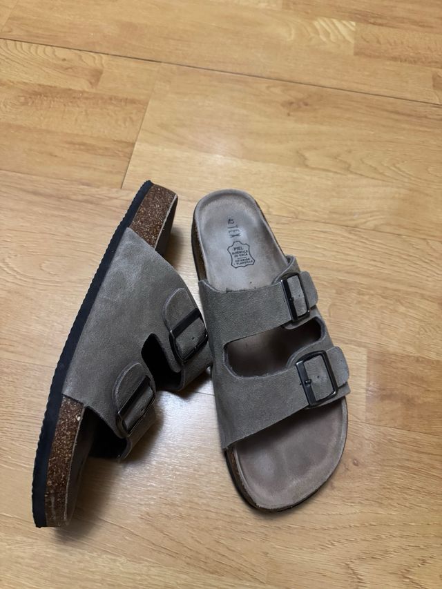 Sandalias Beige/Gris Talla 41