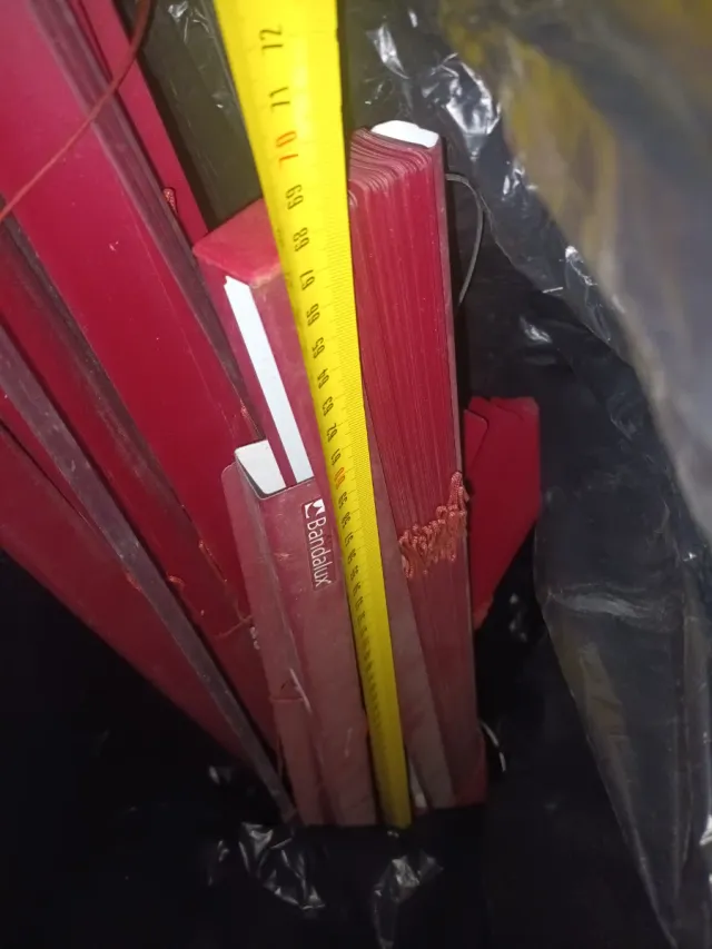 3 Venecianas Bandalux Aluminio Rojas