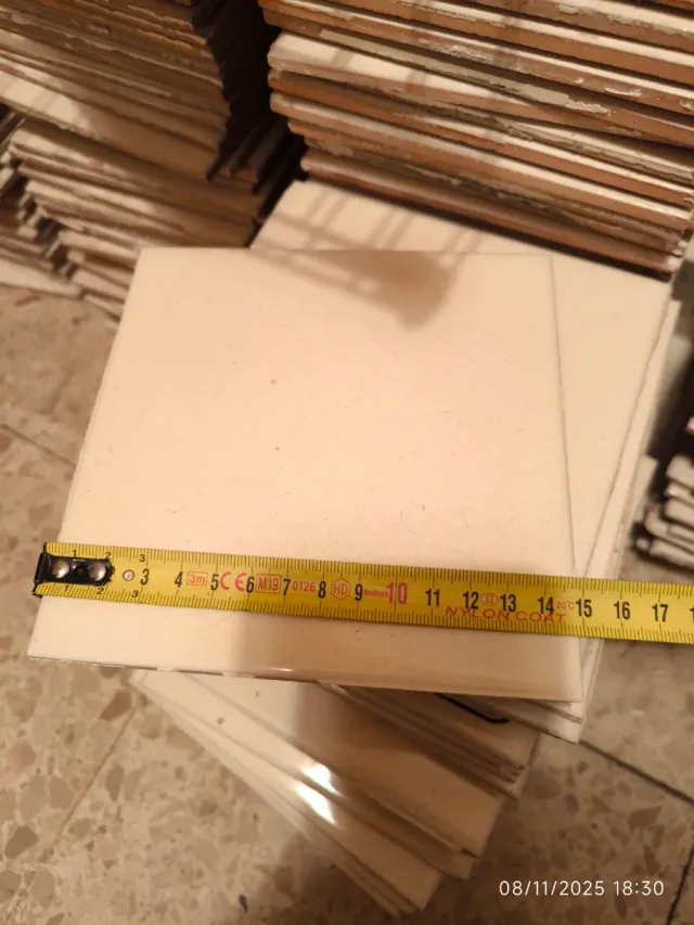 Baldosa cerámica 15x15 blanca