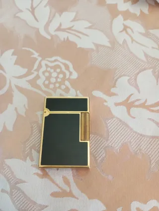 Accendino Dupont Laque de Chine Oro Nero