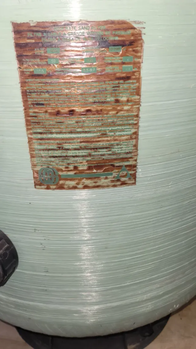 Filtro de arena para piscina