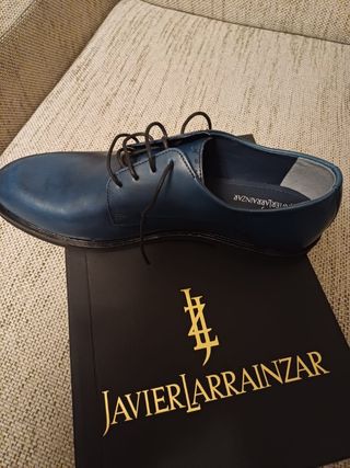 Zapatos Javier Larrainzar Azul Talla 44