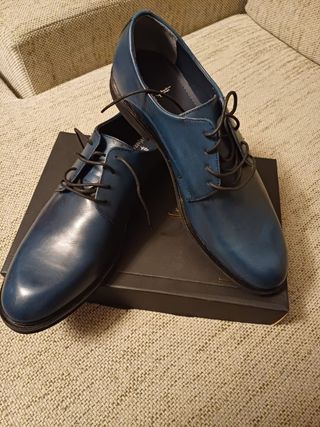 Zapatos Javier Larrainzar Azul Talla 44