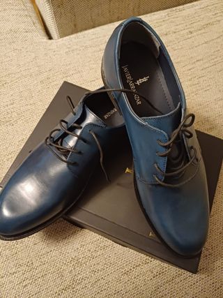 Zapatos Javier Larrainzar Azul Talla 44