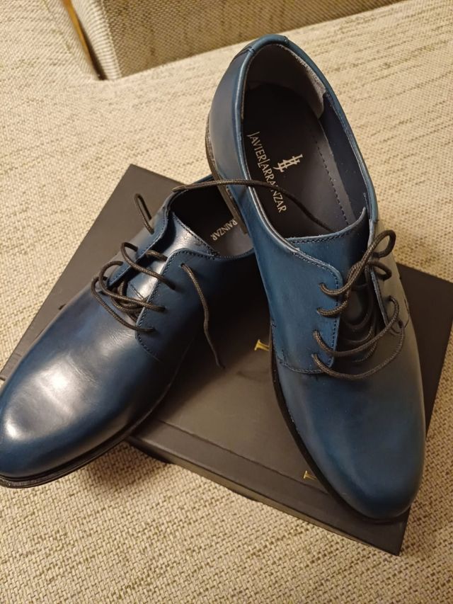 Zapatos Javier Larrainzar Azul Talla 44
