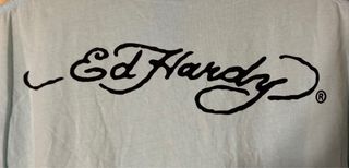 Camiseta Ed Hardy Celeste Talla XL