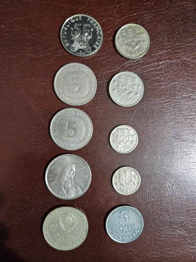 Lote de10  monedas antiguas