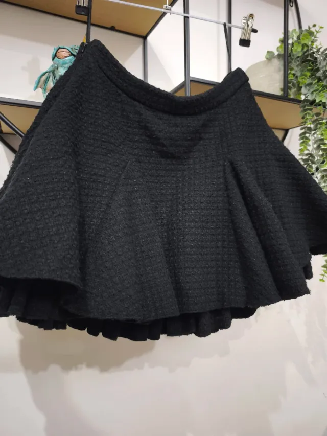 Falda Lolita Steampunk Negra Talla S